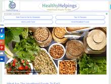 Tablet Screenshot of healthyhelpings.net